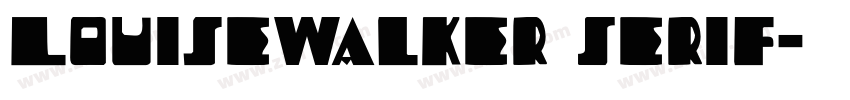LouiseWalker Serif字体转换